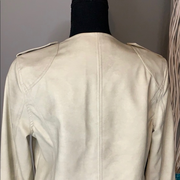 Rhyme & Echo Distressed Vegan Leather Moto Jacket - Picture 9 of 9